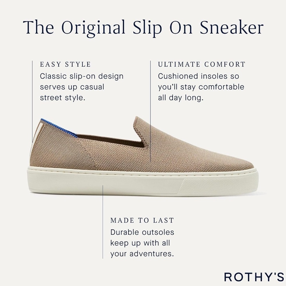 ROTHY’S “ The Original Slip On Sneaker” Size 5